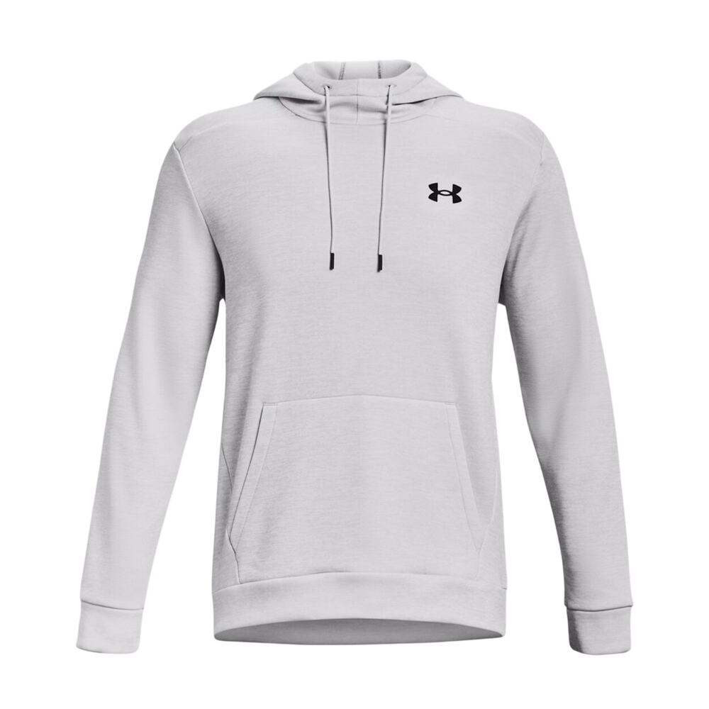 Under Armour Fleece Hoodie Men’s Medium Gray Athleisure Gym Streetwear Essential